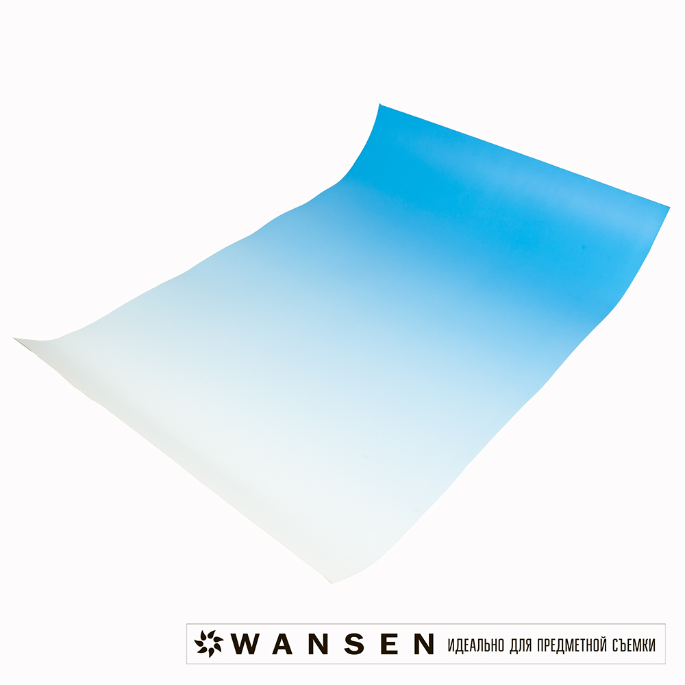Wansen SPB-5082 Blue Gradient фон бумажный 50х82 см голубой градиент для предметной съемки