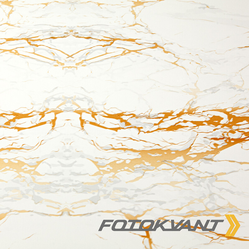 Fotokvant (8402595) PBT-6060-GM пластиковый фон с рисунком золотой мрамор