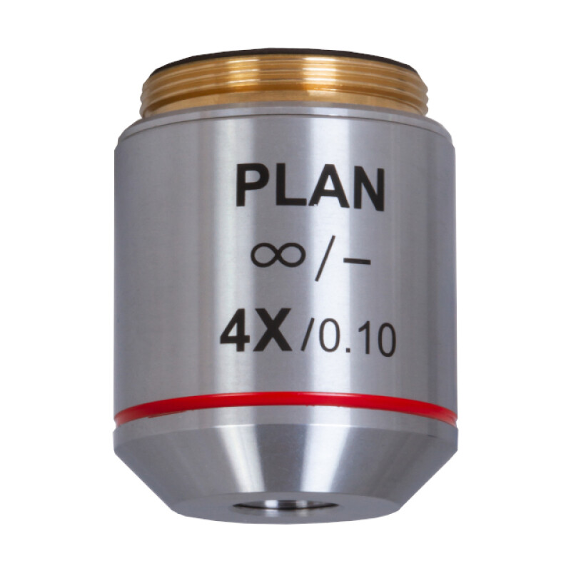 Levenhuk MED 4x/беск объектив планахроматический