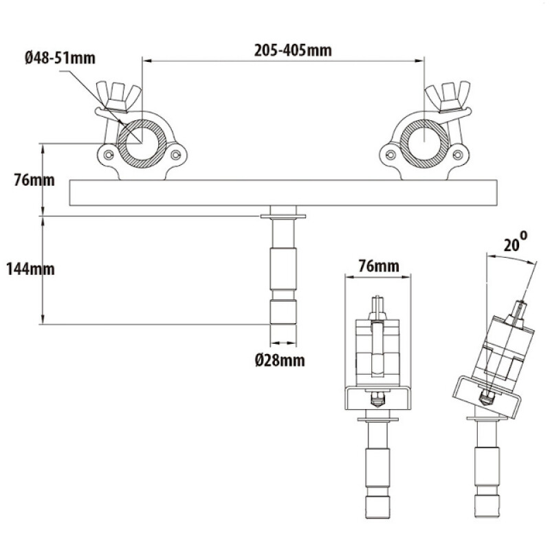 KUPO KCP-835 Truss Coupler держатель фермы