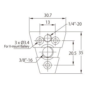 KUPO KS-270 V-Lock Wedge адаптер