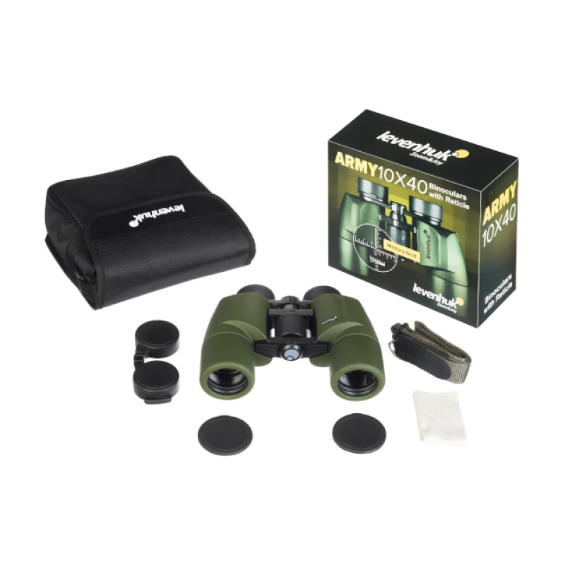 Levenhuk Army 10x40 бинокль с сеткой