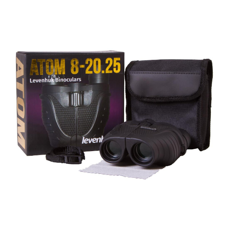Levenhuk Atom 8–20x25 бинокль