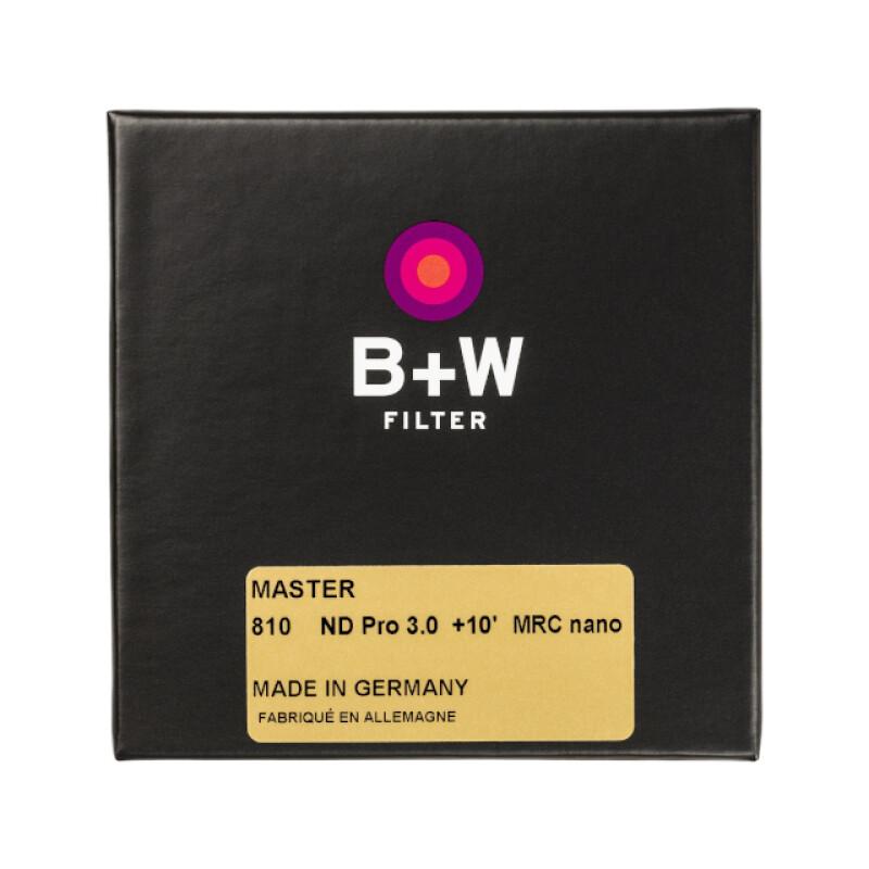 B+W MASTER 810 ND MRC nano 67мм нейтрально-серый фильтр плотности 3.0 для объектива