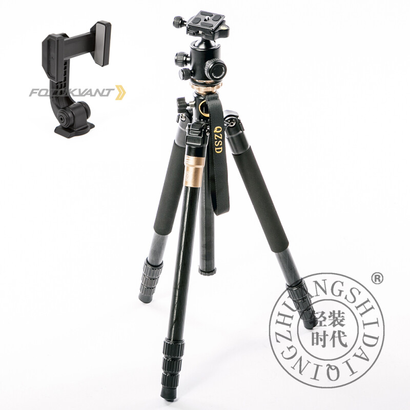 QZSD Q999H + SM-CL15 штатив трансформер с шаровой головкой и креплением для смартфона