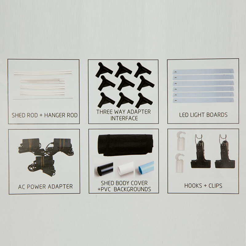 Fotokvant BOX-200LED фотобокс 200x120x100 для ростовой съемки