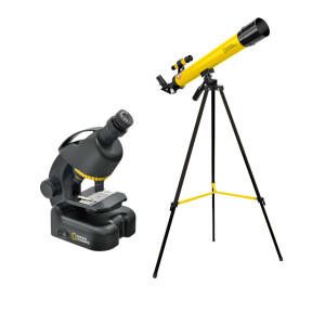BRESSER National Geographic 45/600 и 40x-640x 91-18300 набор микроскоп и телескоп