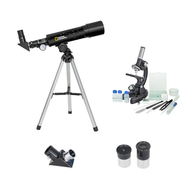 BRESSER National Geographic 50/360 и 300x-1200x 91-18000 набор микроскоп и телескоп