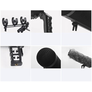E-IMAGE BS-M20 Suspension windshield system ветрозащита &quot;цеппелин&quot; для микрофона Ø19-22х245 мм