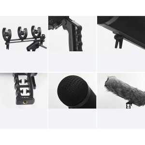E-IMAGE BS-M80 Suspension windshield system ветрозащита &quot;цеппелин&quot; для микрофона Ø19-22х300 мм