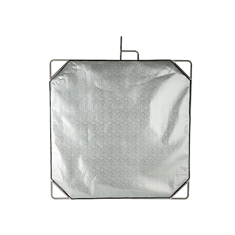 E-IMAGE F05-48 Flag panel stainless steel 120*120 cm fabric: gold/silver/black/white флаг 4в1