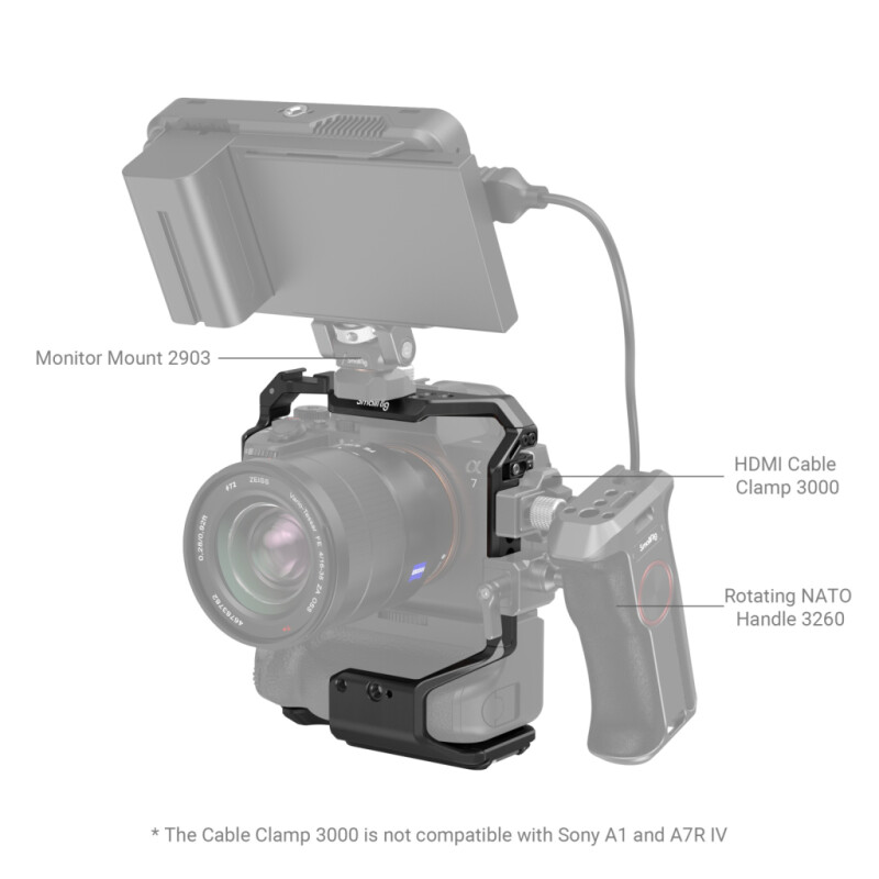 SmallRig 3594 клетка для цифровых камер Sony A7SIII / A7IV / A7RIV / A1 с батарейным блоком
