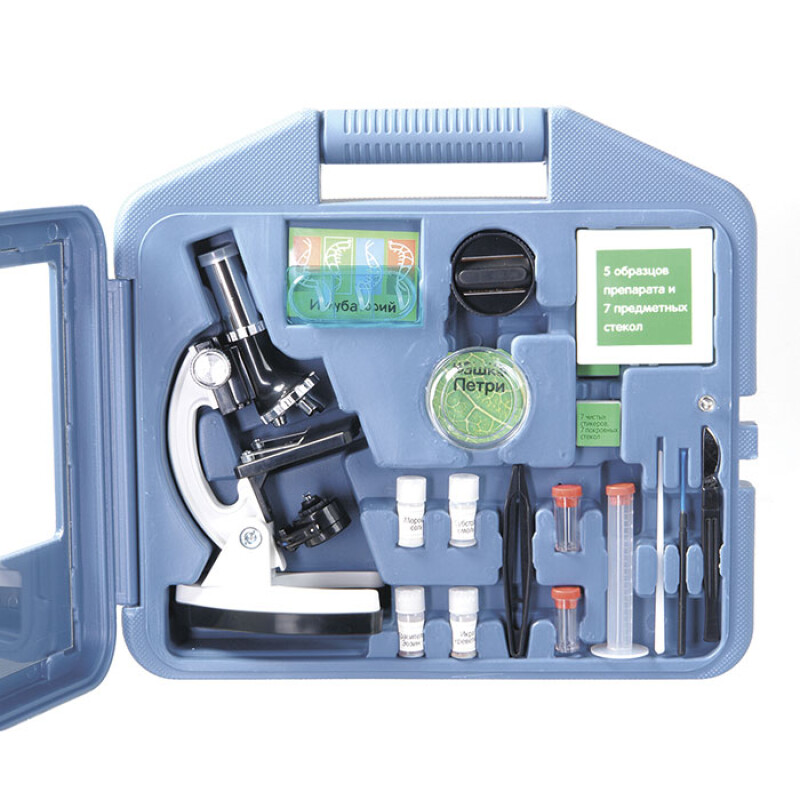 Микромед 100x-900x микроскоп в кейсе