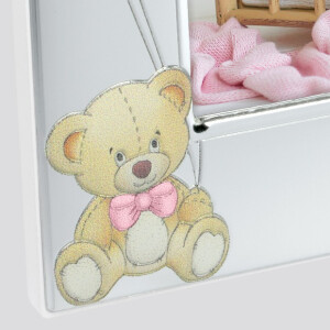 ZEP B17346P Ivan Pink SILVER PLATED металлическая розовая детская с посеребрением фоторамка 10x15