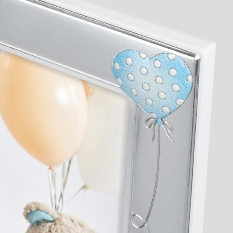 ZEP B17246B Ivan Blue SILVER PLATED металлическая голубая детская с посеребрением фоторамка 10x15