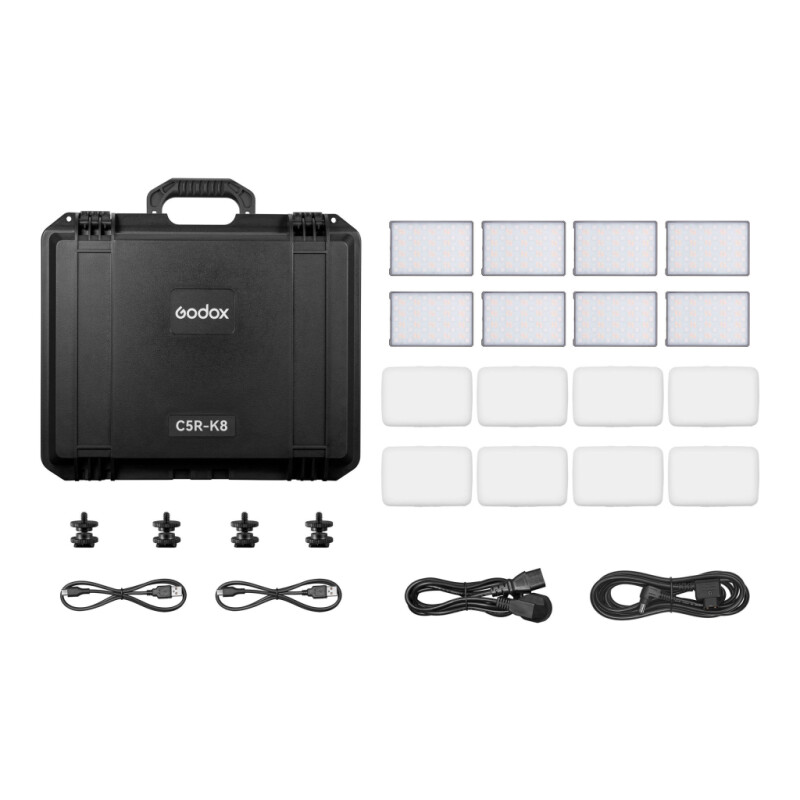 Godox Knowled C5R-K8 комплект светодиодных осветителей с зарядным кейсом