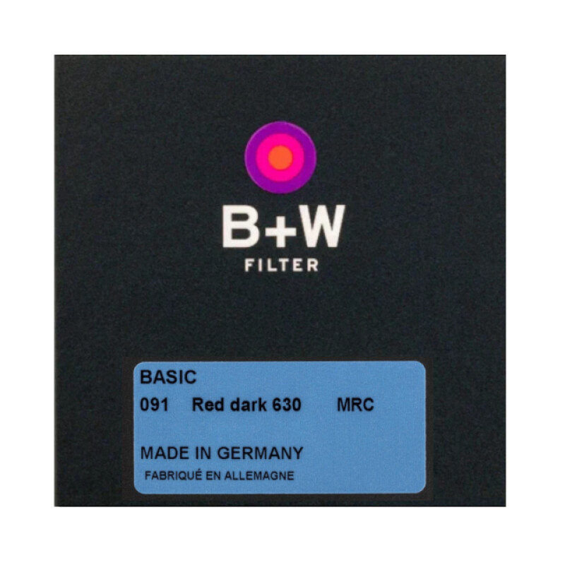 B+W BASIC 091 Red dark MRC 630 72мм светофильтр для черно-белой съемки