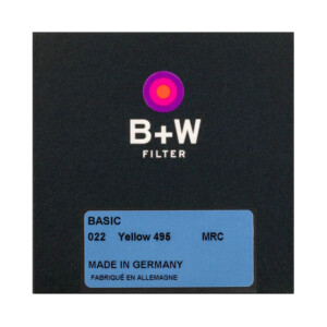 B+W BASIC 022 Yellow MRC 495 82мм светофильтр жёлтый для черно-белой съемки