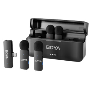 Boya BY-V4U сверхкомпактная четырёхканальная беспроводная 2,4 ГГц микрофонная система