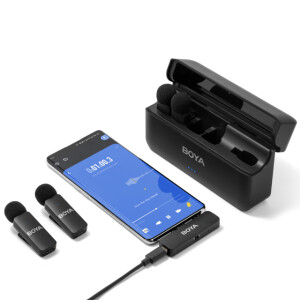 Boya BY-V4U сверхкомпактная четырёхканальная беспроводная 2,4 ГГц микрофонная система