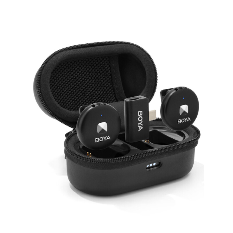 Boya OMIC-U-B ультракомпактная двухканальная беспроводная микрофонная система с частотой 2,4 ГГЦ