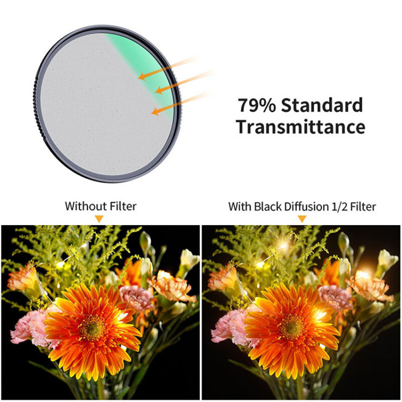 K&F Concept Nano-X Black Mist 1/2 82мм светофильтр