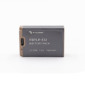 Fujimi FBTLP-E12 750 mAh аккумулятор для цифровых фото и видеокамер с портом TYPE-C
