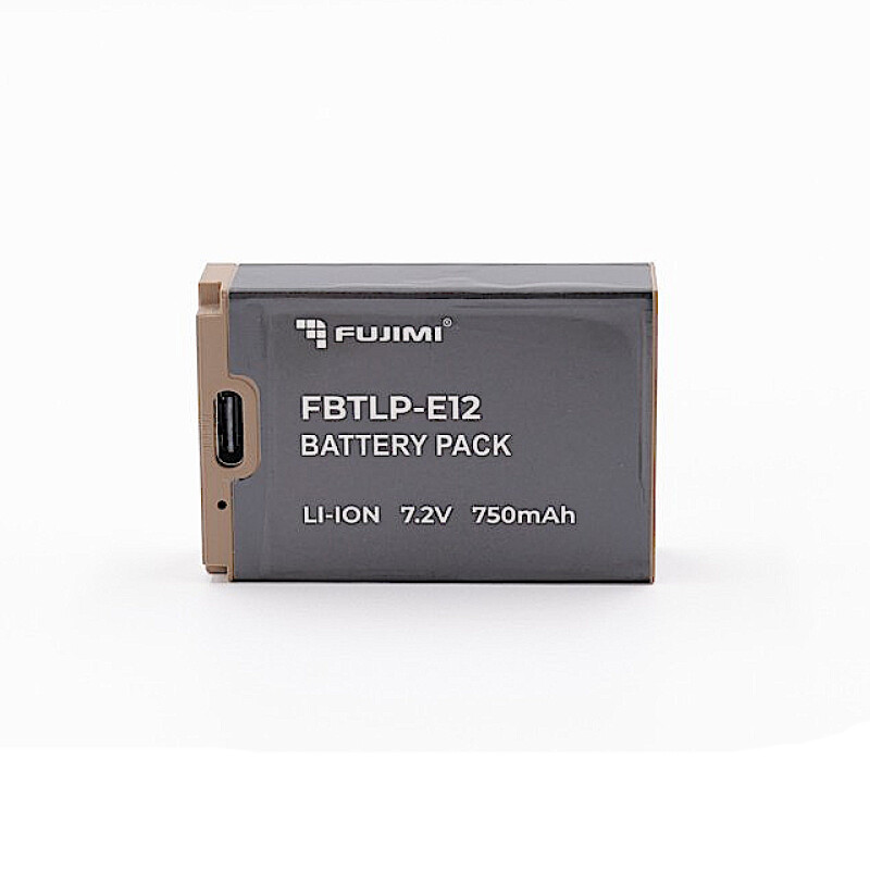 Fujimi FBTLP-E12 750 mAh аккумулятор для цифровых фото и видеокамер с портом TYPE-C