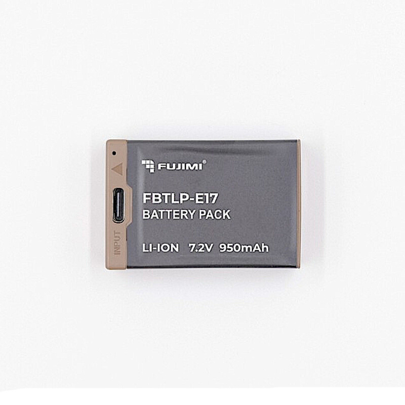 Fujimi FBTLP-E17 950 mAh аккумулятор для цифровых фото и видеокамер с портом TYPE-C