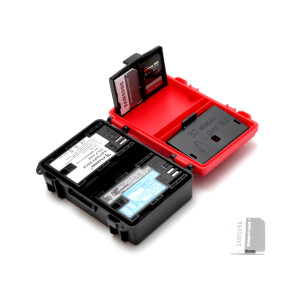 Fujimi FJ-BATBOX универсальный кейс для батарей и карт памяти 2 акб, 4 SD