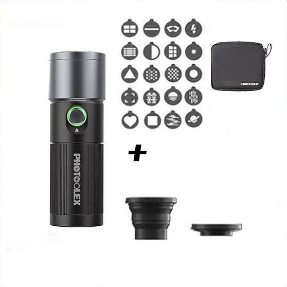 Fotokvant Sidande 10W Flashlight фотофонарь 10 Вт с фокусировкой и регулировкой Fotokvant Sidande 10W Flashlight фотофонарь 10 Вт с фокусировкой и регулировкой