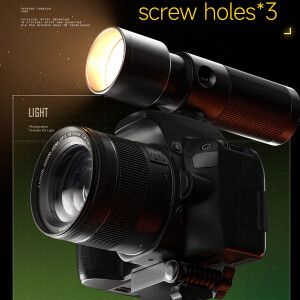 Fotokvant Sidande 10W Flashlight фотофонарь 10 Вт с фокусировкой и регулировкой