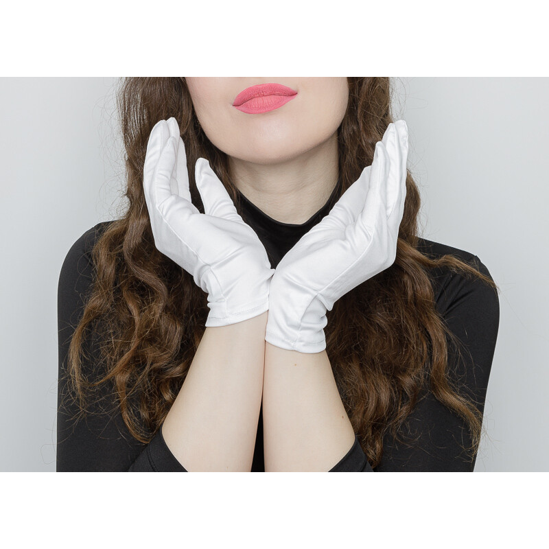 Fotokvant GLOVES-05 перчатки для чистой работы белые размер M