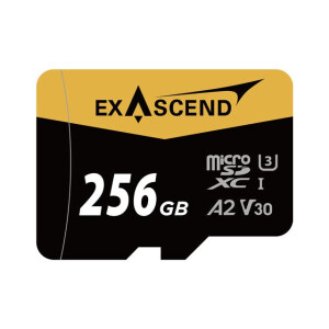 Exascend Catalyst UHS-I microSD V30 256GB карта памяти + адаптер SD