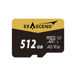 Exascend Catalyst UHS-I microSD V30 512GB карта памяти + адаптер SD