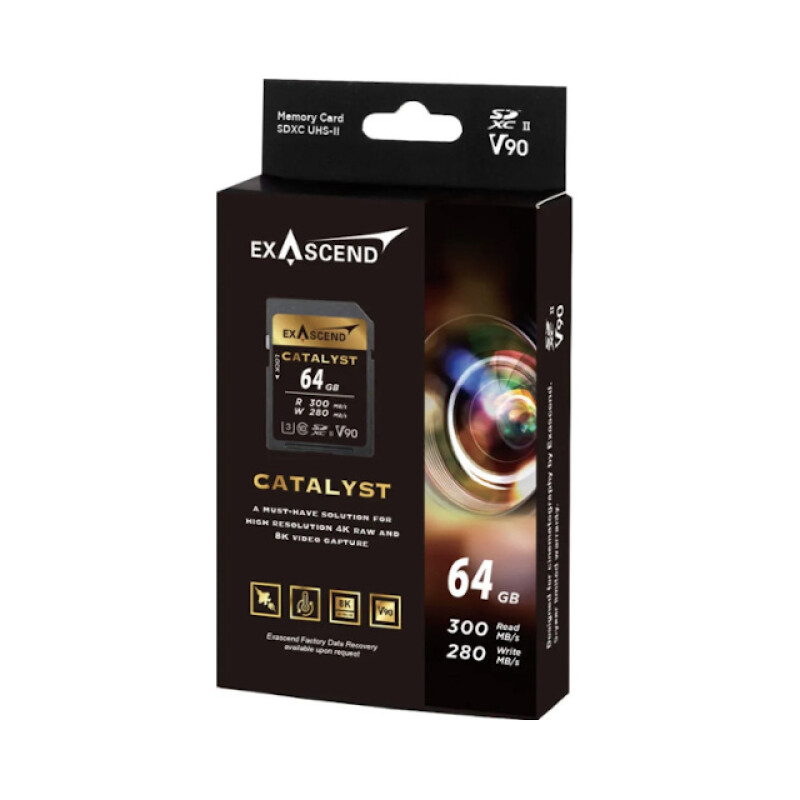Exascend Catalyst UHS-II SD V90 64GB карта памяти