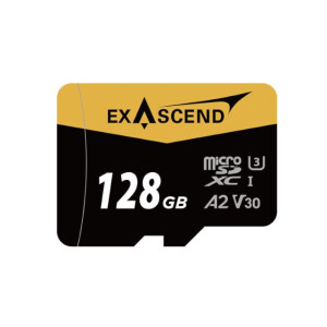 Exascend Catalyst UHS-I microSD V30 128GB карта памяти + адаптер SD