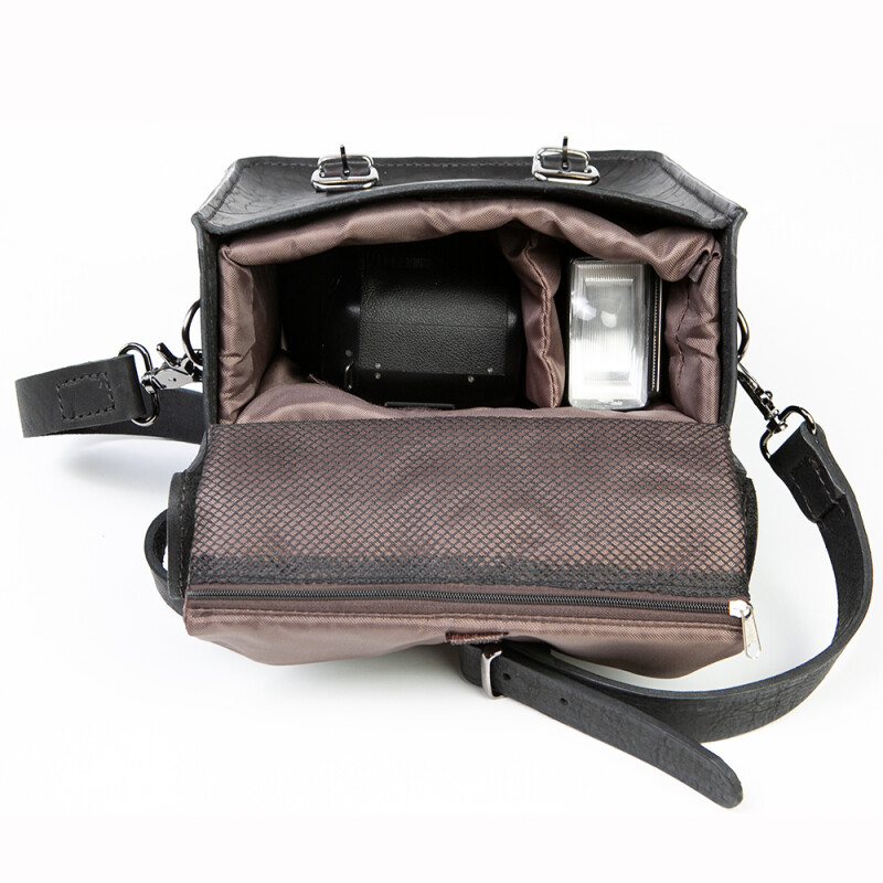 Fotokvant A-2824 сумка для камеры черная кожа