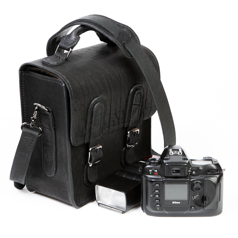Fotokvant A-2824 сумка для камеры черная кожа