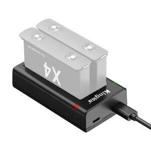 KingMa BM066 зарядное устройство двойное для аккумуляторов Insta360 X4