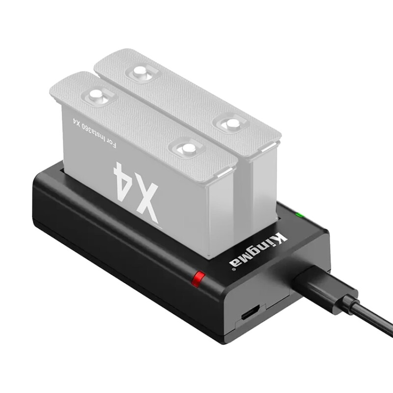 KingMa BM066 зарядное устройство двойное для аккумуляторов Insta360 X4