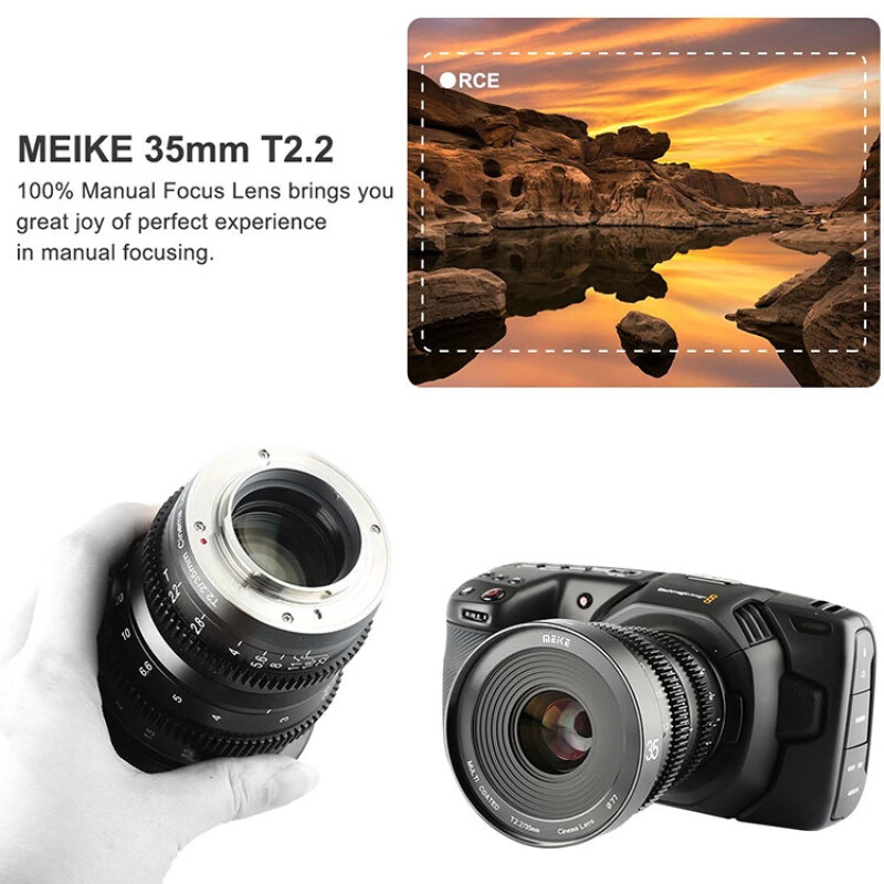 Meike 35mm T2.2 Micro 4/3 объектив