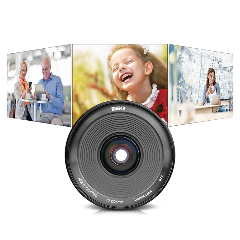 Meike 25mm T2.2 Micro 4/3 объектив