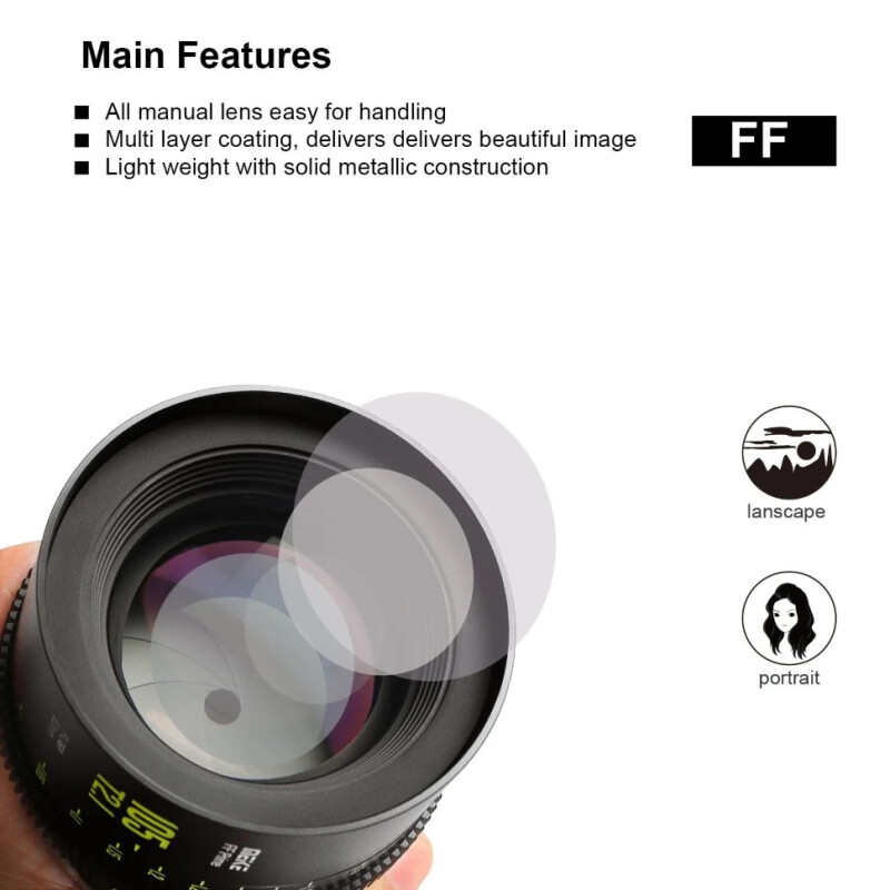 Meike FF Prime 105mm T2.1 EF-mount объектив