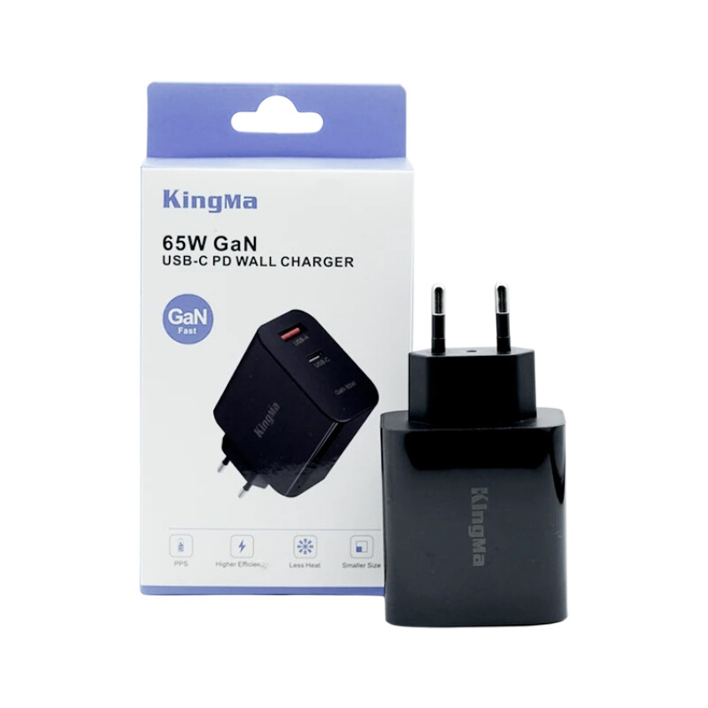 KingMa 65W GaN USB/Type-C сетевой адаптер