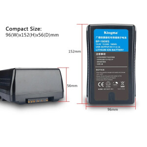 KingMa BP-190WS V-Mount 190Wh аккумулятор