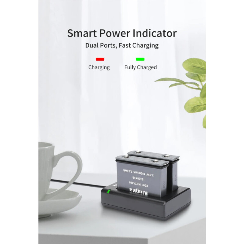 KingMa Dual Charger зарядное устройство для Insta360 One X3