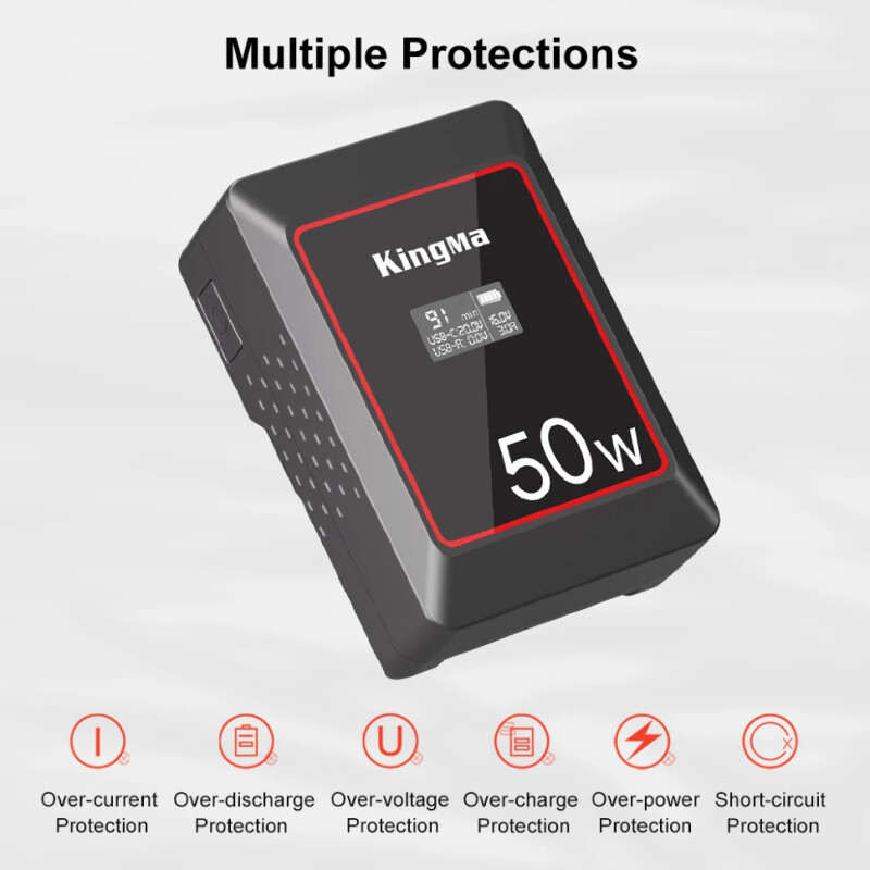 Kingma KM-VK50 mini V-Mount 50Wh аккумулятор
