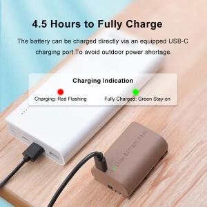 Kingma LP-E6 1960mAh Type-C аккумулятор