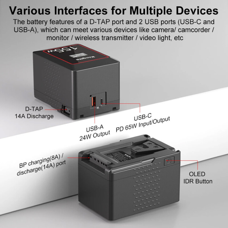 Kingma MINI V-Mount 155Wh аккумулятор